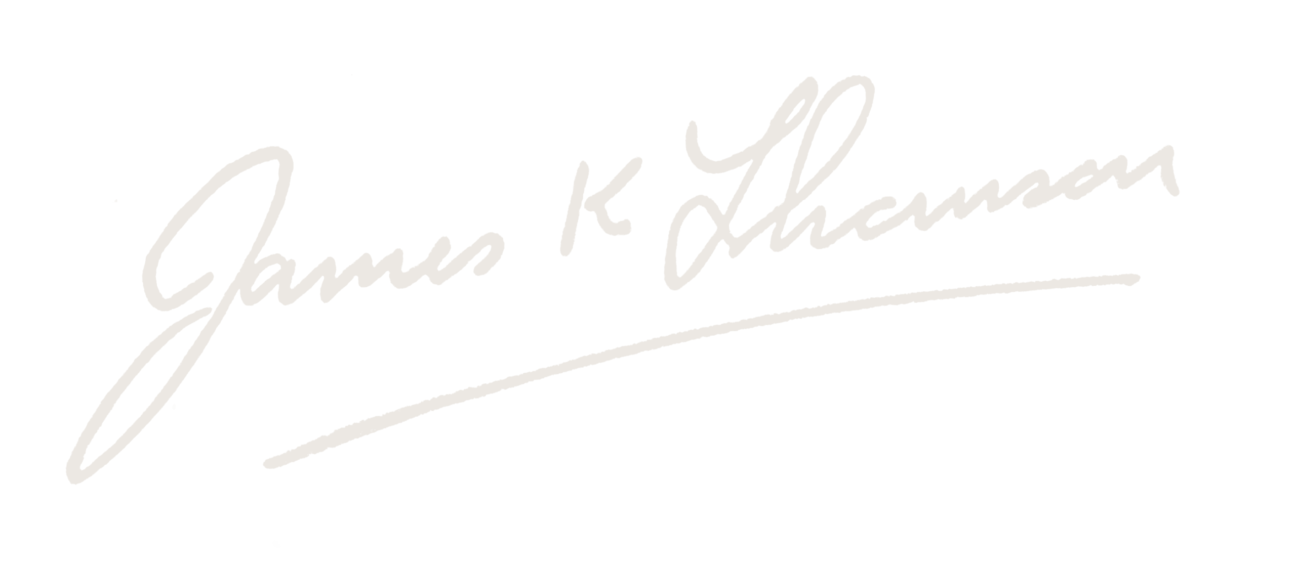 James K Thomson signature